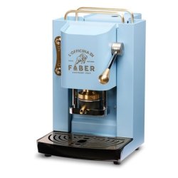 Faber Pro Deluxe Turquoise & Brass Ese Pad Espresso Machine