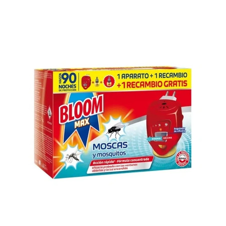 Bloom Bloom Max Flies & Mosquitoes 1 Electric Device 2 Refill