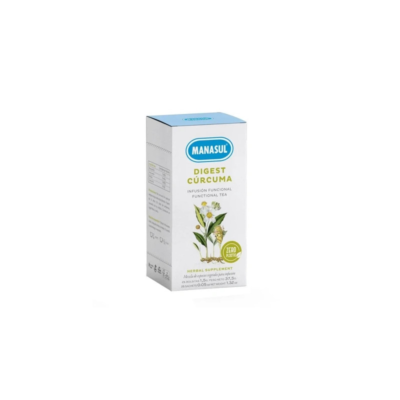 Manasul Manasul Digest Turmeric 25 Tea Sachets 375g