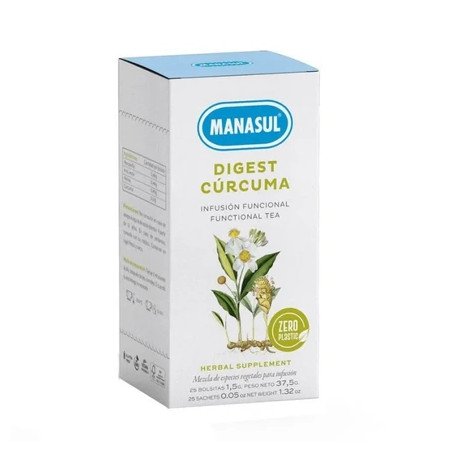 Manasul Manasul Digest Turmeric 25 Tea Sachets 375g