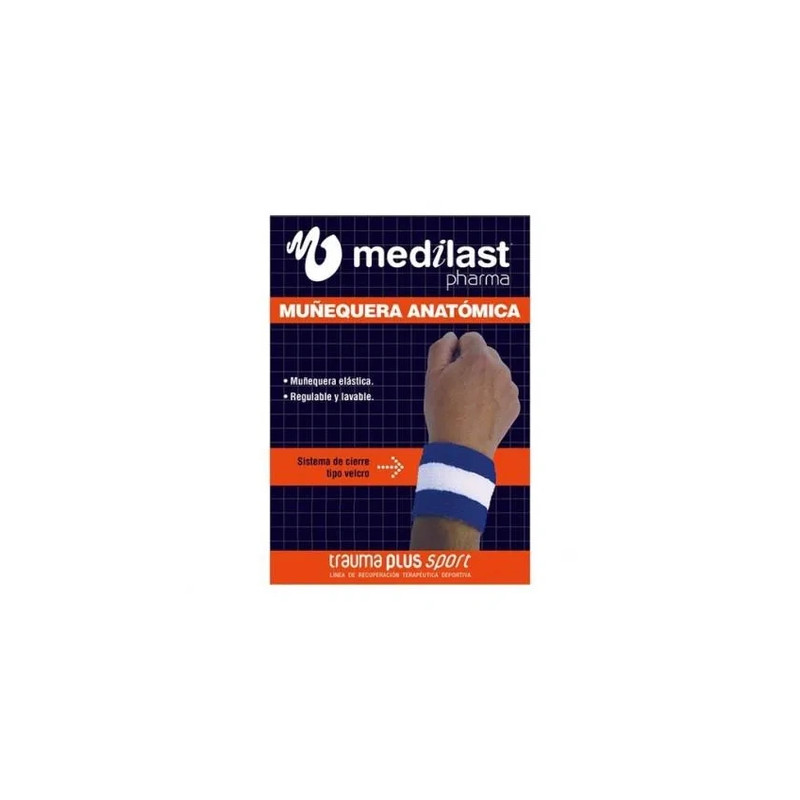 Medilast Medilast Velcro Wristband Bluewhiteblue Small Size