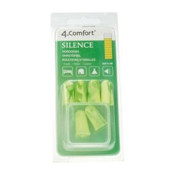 4 Comfort Earplugs Silence