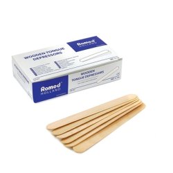 Romed Wooden Tongue Spatulas
