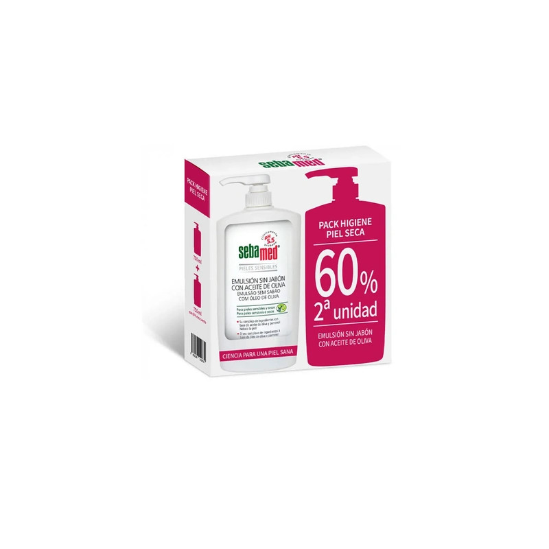 Sebamed Soapfree Emulsion With Olive Oil 750ml Duo