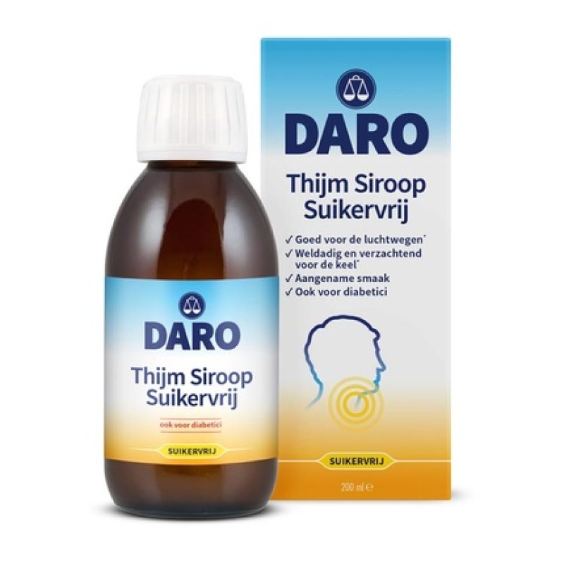 Daro Thyme Syrup Sugarfree