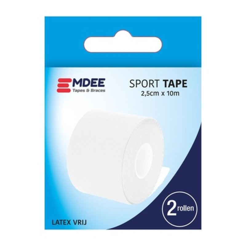 Emdee Sport Tape 10x25cm Duo White