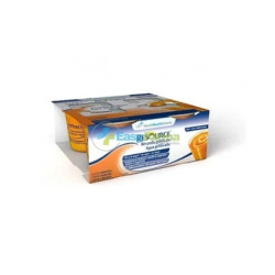 Nestle Resource Acqua Gelificata Hydrating And Refreshing Food Supplement Orange Flavor 4x125 Ml