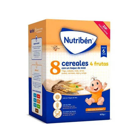 Nutriben Nutribn 8 Cereals And Honey 4 Fruits 600g