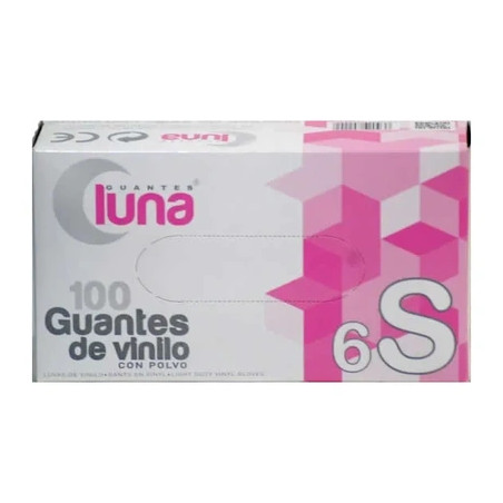 Guantes Luna Luna Vinyl Gloves Size S 100 Units