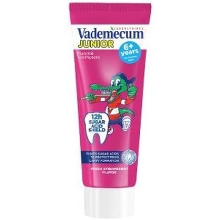 Vademecum Junior 6 Fluoride Strawberry Toothpaste 75ml