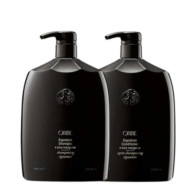 Oribe Signature Shampoo and Conditioner Liter Bundle