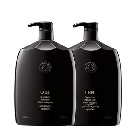 Oribe Signature Shampoo and Conditioner Liter Bundle