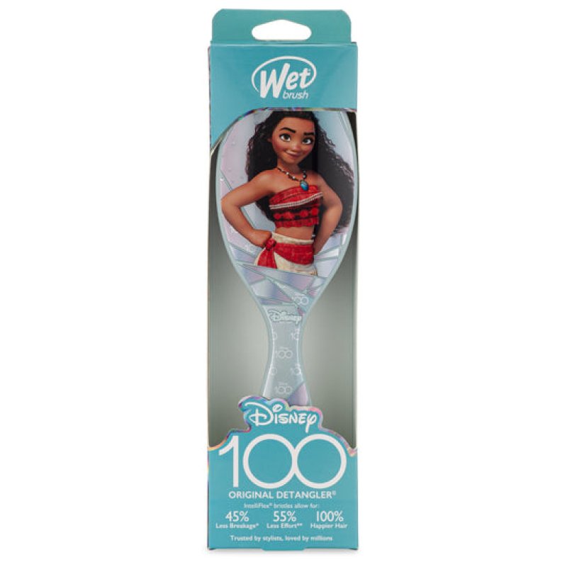 WetBrush Original Detangler Hair Brush with Ultra Soft Intelliflex Bristles - Disney 100 Collection Moana