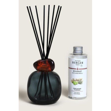 Maison Berger Paris MB7833 aroma diffuser Fragrance bottle Glass Amber, Black