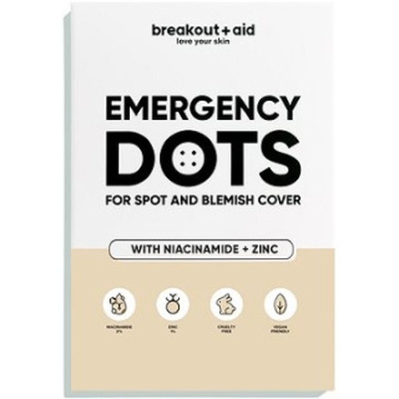 Breakoutaid Emergency Dots Acne Patches With Niacinamide And Zinc 72 Pieces