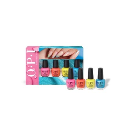OPI Nail Lacquer Mini Pack Summer Make the Rules Opaque Pearl & Crème Finish 4 x .125 fl oz