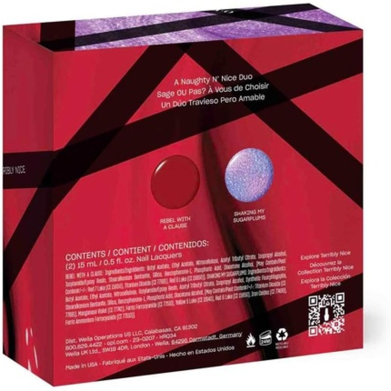 OPI Classic Nail Polish Terribly Nice Holiday Collection Nail Polish Duo Gift Set