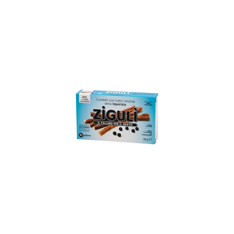 Falqui Pharmaceutical Products Ziguli Confetti Licorice Aroma 36 Balls