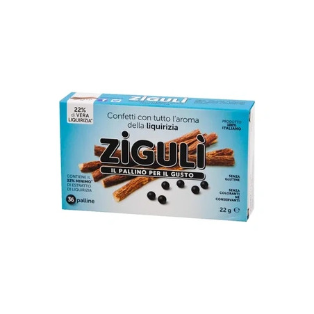 Falqui Pharmaceutical Products Ziguli Confetti Licorice Aroma 36 Balls