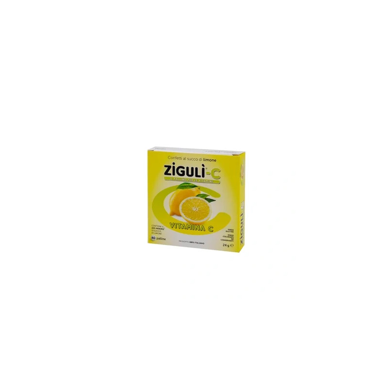 Falqui Pharmaceutical Products Zigulic Confetti With Lemon Juice And Vitamin C 40 Balls