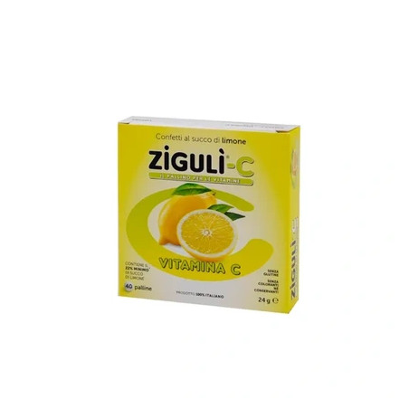 Falqui Pharmaceutical Products Zigulic Confetti With Lemon Juice And Vitamin C 40 Balls