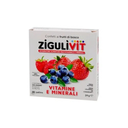 Falqui Pharmaceutical Products Ziguli Vitamins In Confetti With Forest Fruits With Vitamins E And Minerals 40 Balls