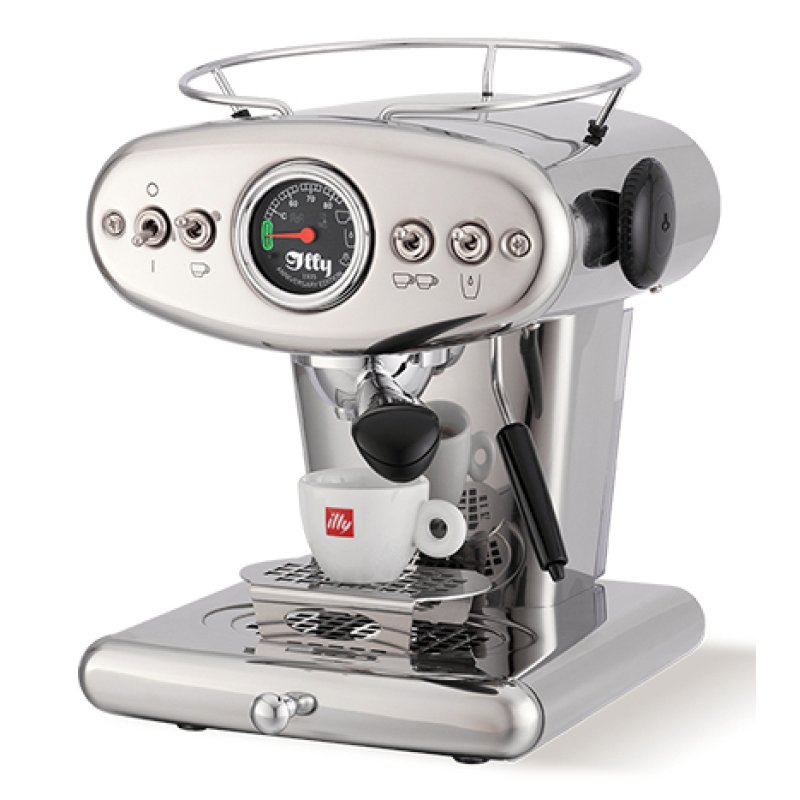 Illy X1 Anniversary Machine For Ground Coffee And Ese Pads Stainless Steel