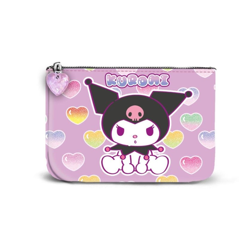 KUROMI - Hearts - Pochette Carrée 13x10x3cm