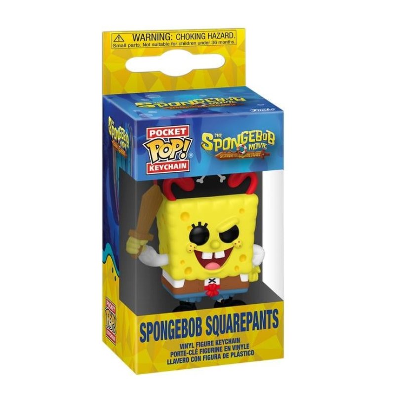 THE SPONGEBOB MOVIE - Pocket Pop Keychain - Bob (Pirate)