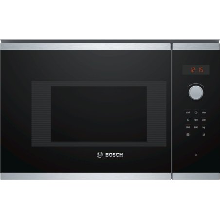 Bosch Serie 4 BFL523MS0 microwave Black, Stainless steel Solo microwave Built-in 20 L 800 W