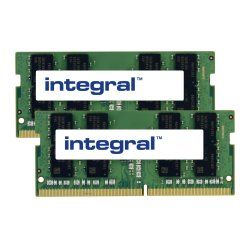Integral 16GB (2X8GB) LAPTOP RAM MODULE KIT DDR4 2400MHZ PC4-19200 UNBUFFERED NON-ECC SODIMM 1.2V 1GX8 CL17