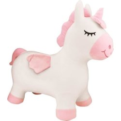 Lexibook - Inflatable Jumping Plush Unicorn (BGP050UNI)