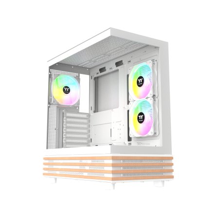 View 270 Plus WS ARGB (weiß/holz, Tempered Glass x 2, Holz-Struktur)