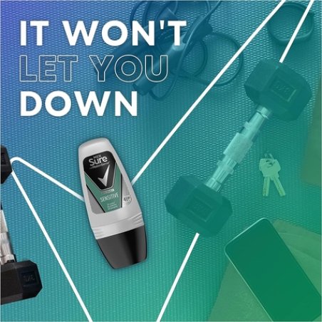 Sure Sensitive Antiperspirant Deodorant Roll On 50ml