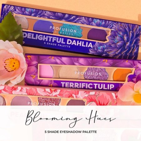Profusion Cosmetics Blooming Hues Delightful Dahlia 5 Shade Eyeshadow Palette