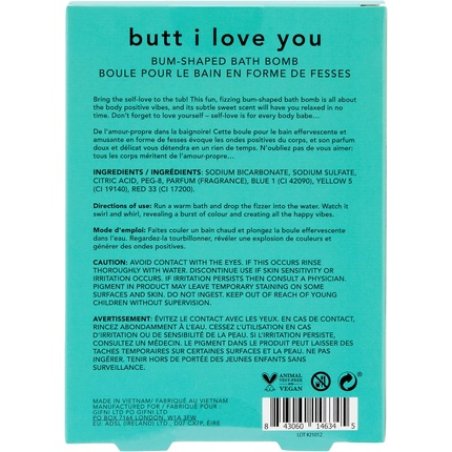 Holler and Glow Butt I Love You Bum Shaped Bath Bomb