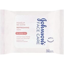 Johnson's Face Care Makeup Be Gone Refreshing Wipes 25