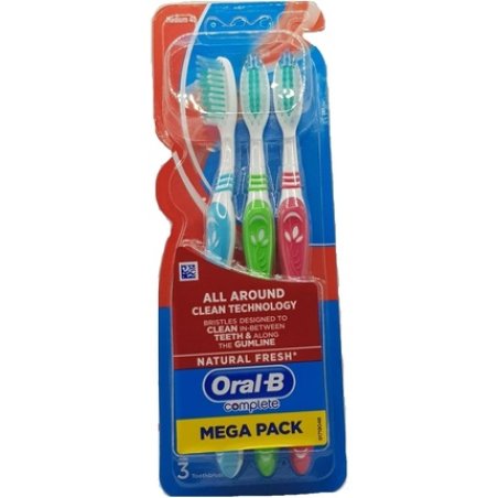 Oral-B Complete All Around Clean Technology Toothbrushes - Mega Pack of 3