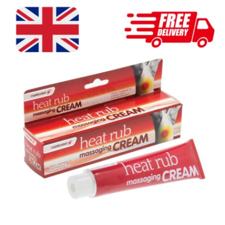 Masterplast Heat Rub Massaging Cream Deep Rub Fast Relief Cream Soothing 70g