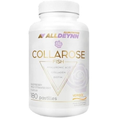 Allnutrition Alldeynn Collarose Fish Pastilles Raspberry Wild Strawberry 180 Tabs