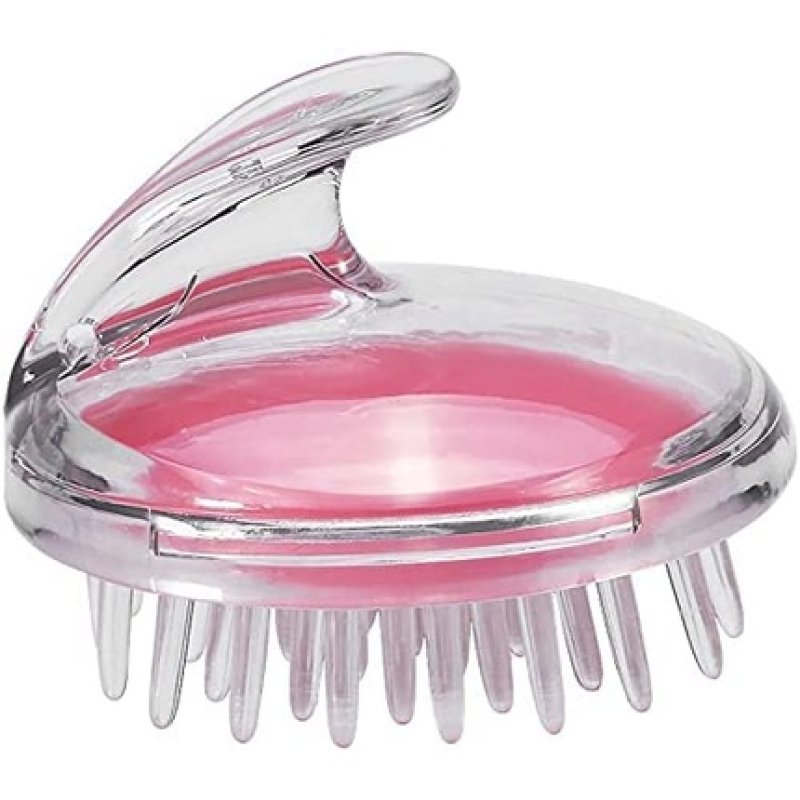 CS Beauty Hair Scalp Massager Health Care Shampoo Shower Brush Beauty Tool Pink