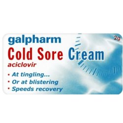 Cold Sore Cream 5% for Lips and Face Tingling Blistering 2g