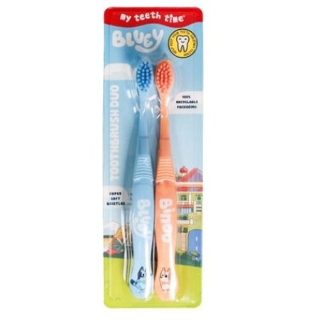 Bluey Children's Toothbrush Set Orel Dental Care 4 Years - Pack of 2