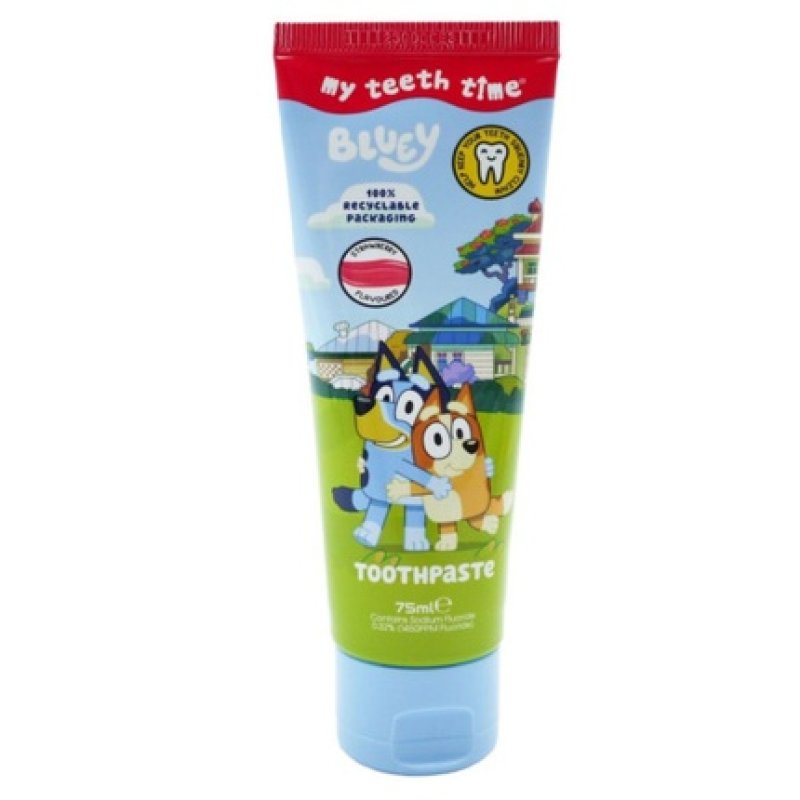 Bluey Children's Toothpaste 75ml Strawberry Flavor