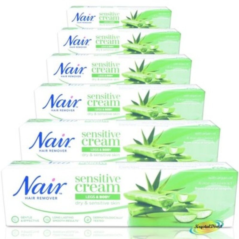 Nair Sensitive Hair Remover Cream for Body and Legs with Argan Oil and Aloe Vera 100ml