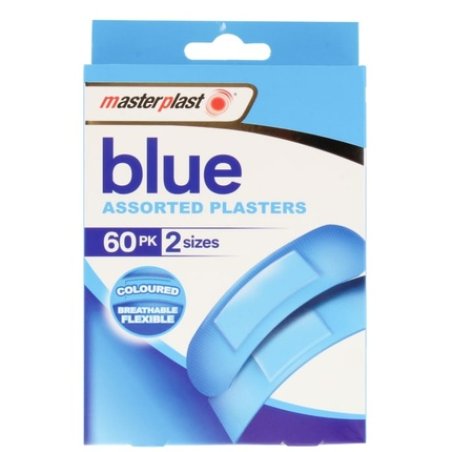 Masterplast Blue Plasters - 60 Pack