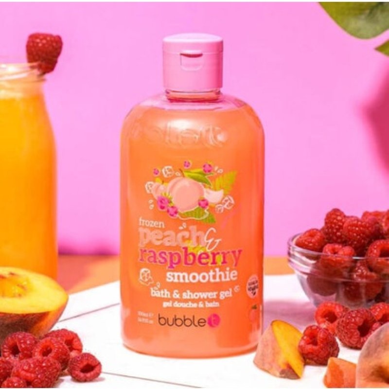 Peach & Raspberry Smoothie Bath & Shower Gel 500ml