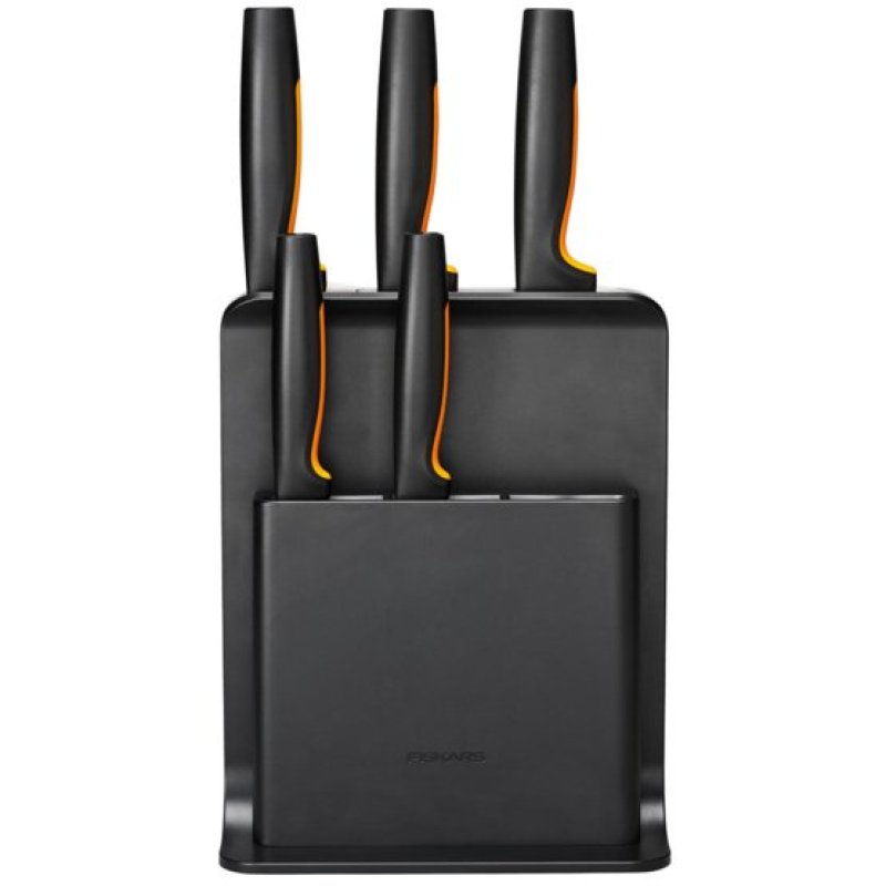 Fiskars - FunctionalForm Knife Block with 5 Knives - Black