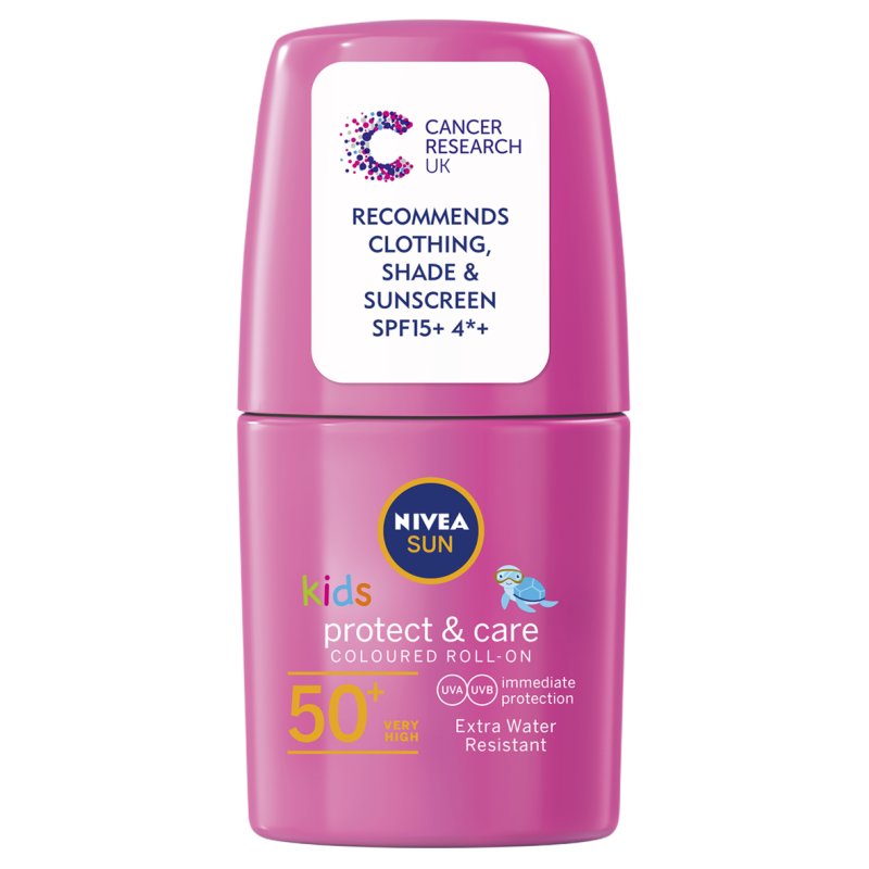 Nivea Sun Kids Protect & Care Coloured Roll-On Pink SPF 50 50ml