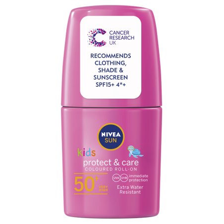 Nivea Sun Kids Protect & Care Coloured Roll-On Pink SPF 50 50ml